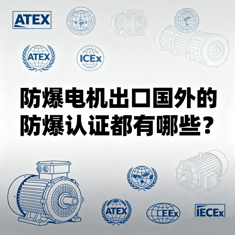 防爆電機出口國外的防爆認證都有哪些？