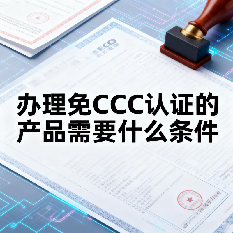 辦理免CCC認(rèn)證的產(chǎn)品需要符合什么條件？